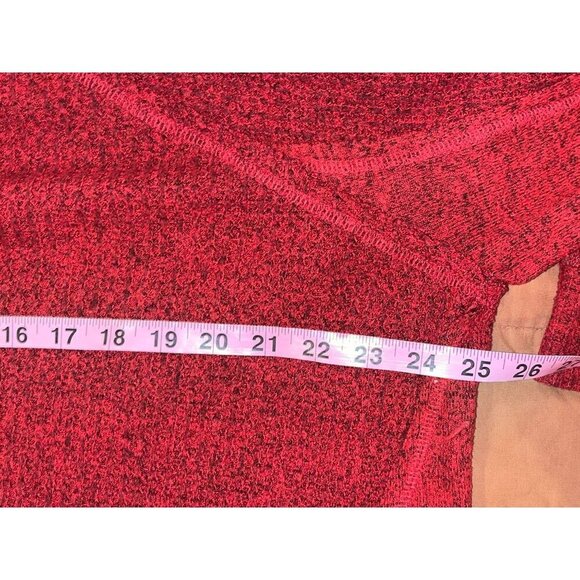 Torrid Red Textured Knit Crew Neck Long Sleeve Pullover Sweater Women's Size 1x - Picture 6 of 9